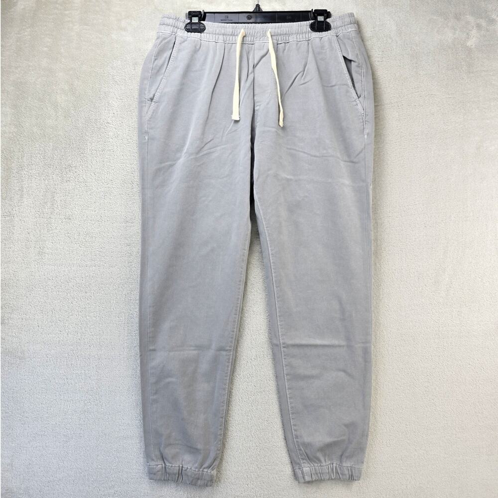 NWT Marine Layer Saturday Jogger Slim Fit Mens Large Light Grey Drawstring